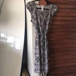 Geometric wrap dress